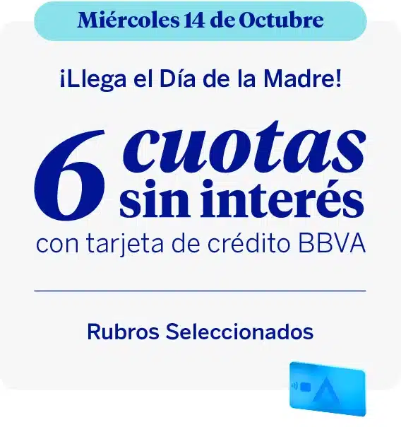 6 cuotas por el Día de la Madre